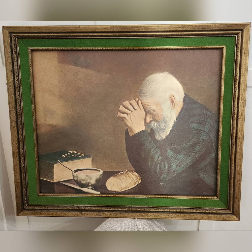 Vintage Framed Photo- "Grace" by Eric Enstrom